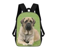 sinyumoney Mochila Infantil Impermeable 3D English Mastiff 17inch Mochila Escolar Linda Y Casual De Moda Para Niños Y Niñas