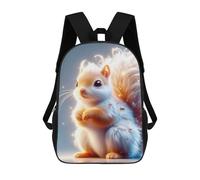 sinyumoney Mochila Infantil Impermeable 3D Fuzzy Cute Squirrel 17inch Mochila Escolar Linda Y Casual De Moda Para Niños Y Niñas