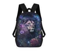 sinyumoney Mochila Infantil Impermeable 3D Galactic Lion Majesty -7 17inch Mochila Escolar Linda Y Casual De Moda Para Niños Y Niñas