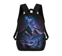 sinyumoney Mochila Infantil Impermeable 3D Galactic Mountain Landscape -6 17inch Mochila Escolar Linda Y Casual De Moda Para Niños Y Niñas
