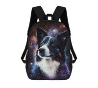 sinyumoney Mochila Infantil Impermeable 3D Galactic Pup Portrait -1 17inch Mochila Escolar Linda Y Casual De Moda Para Niños Y Niñas
