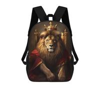 sinyumoney Mochila Infantil Impermeable 3D LION KING 17inch Mochila Escolar Linda Y Casual De Moda Para Niños Y Niñas