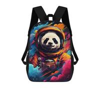sinyumoney Mochila Infantil Impermeable 3D Panda Astronaut Space Art Print-2 17inch Mochila Escolar Linda Y Casual De Moda Para Niños Y Niñas