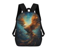 sinyumoney Mochila Infantil Impermeable 3D Phoenix Rising Art Print -3 17inch Mochila Escolar Linda Y Casual De Moda Para Niños Y Niñas