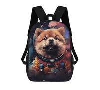 sinyumoney Mochila Infantil Impermeable 3D Space Dog Adventure-20 17inch Mochila Escolar Linda Y Casual De Moda Para Niños Y Niñas