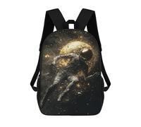 sinyumoney Mochila Infantil Impresa En 3D 17inch Astronaut Floating in Space -4 Mochila Escolar Ligera De Viaje De Moda Para Niños Y Estudiantes