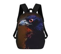 sinyumoney Mochila Infantil Impresa En 3D 17inch Black Birds Mochila Escolar Ligera De Viaje De Moda Para Niños Y Estudiantes