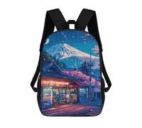 sinyumoney Mochila Infantil Impresa En 3D 17inch Cherry Blossom Night in Japan Mochila Escolar Ligera De Viaje De Moda Para Niños Y Estudiantes