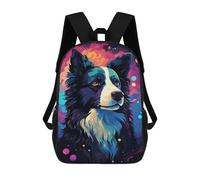 sinyumoney Mochila Infantil Impresa En 3D 17inch Colorful Galaxy Dog Portrait Mochila Escolar Ligera De Viaje De Moda Para Niños Y Estudiantes