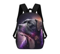 sinyumoney Mochila Infantil Impresa En 3D 17inch Cosmic Canine Dream Mochila Escolar Ligera De Viaje De Moda Para Niños Y Estudiantes