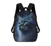 sinyumoney Mochila Infantil Impresa En 3D 17inch Cosmic Cat Portrait-6 Mochila Escolar Ligera De Viaje De Moda Para Niños Y Estudiantes