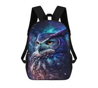 sinyumoney Mochila Infantil Impresa En 3D 17inch Cosmic Owl Art Print-16 Mochila Escolar Ligera De Viaje De Moda Para Niños Y Estudiantes