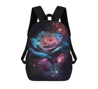 sinyumoney Mochila Infantil Impresa En 3D 17inch Cosmic Rose Bloom-3 Mochila Escolar Ligera De Viaje De Moda Para Niños Y Estudiantes