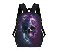 sinyumoney Mochila Infantil Impresa En 3D 17inch Cosmic Skull Art Print-10 Mochila Escolar Ligera De Viaje De Moda Para Niños Y Estudiantes