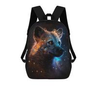 sinyumoney Mochila Infantil Impresa En 3D 17inch Cosmic Wolf Portrait-31 Mochila Escolar Ligera De Viaje De Moda Para Niños Y Estudiantes