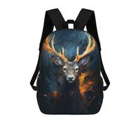 sinyumoney Mochila Infantil Impresa En 3D 17inch Deer Fantasy Mochila Escolar Ligera De Viaje De Moda Para Niños Y Estudiantes