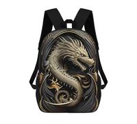 sinyumoney Mochila Infantil Impresa En 3D 17inch Dragon Lord Art Deco Mochila Escolar Ligera De Viaje De Moda Para Niños Y Estudiantes