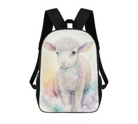 sinyumoney Mochila Infantil Impresa En 3D 17inch Dreamy Sweet Little Lamb Mochila Escolar Ligera De Viaje De Moda Para Niños Y Estudiantes