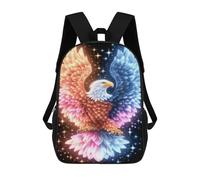 sinyumoney Mochila Infantil Impresa En 3D 17inch Eagle Fantasy Art Print Mochila Escolar Ligera De Viaje De Moda Para Niños Y Estudiantes