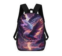 sinyumoney Mochila Infantil Impresa En 3D 17inch Electric Phoenix Rising Mochila Escolar Ligera De Viaje De Moda Para Niños Y Estudiantes