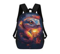sinyumoney Mochila Infantil Impresa En 3D 17inch Electric Snake Illumination Mochila Escolar Ligera De Viaje De Moda Para Niños Y Estudiantes