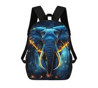 sinyumoney Mochila Infantil Impresa En 3D 17inch Enchanted Glowing Elephant Art Print Mochila Escolar Ligera De Viaje De Moda Para Niños Y Estudiantes