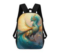 sinyumoney Mochila Infantil Impresa En 3D 17inch Fantasy Phoenix Art Print Mochila Escolar Ligera De Viaje De Moda Para Niños Y Estudiantes