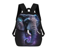 sinyumoney Mochila Infantil Impresa En 3D 17inch Galactic Elephant Art Print-2 Mochila Escolar Ligera De Viaje De Moda Para Niños Y Estudiantes