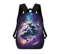 sinyumoney Mochila Infantil Impresa En 3D 17inch Galactic Helicopter Adventure -11 Mochila Escolar Ligera De Viaje De Moda Para Niños Y Estudiantes