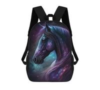 sinyumoney Mochila Infantil Impresa En 3D 17inch Galactic Horse Art Print-11 Mochila Escolar Ligera De Viaje De Moda Para Niños Y Estudiantes