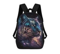 sinyumoney Mochila Infantil Impresa En 3D 17inch Galactic Tiger Portrait-31 Mochila Escolar Ligera De Viaje De Moda Para Niños Y Estudiantes