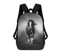 sinyumoney Mochila Infantil Impresa En 3D 17inch Horses in The Wild Mochila Escolar Ligera De Viaje De Moda Para Niños Y Estudiantes