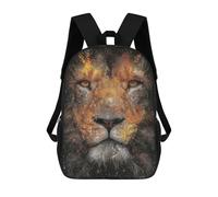 sinyumoney Mochila Infantil Impresa En 3D 17inch Lion Wall Art Print-3 Mochila Escolar Ligera De Viaje De Moda Para Niños Y Estudiantes