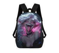 sinyumoney Mochila Infantil Impresa En 3D 17inch Purple Mochila Escolar Ligera De Viaje De Moda Para Niños Y Estudiantes