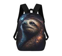 sinyumoney Mochila Infantil Impresa En 3D 17inch Sloth in Space Art Print Mochila Escolar Ligera De Viaje De Moda Para Niños Y Estudiantes