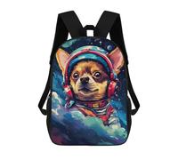 sinyumoney Mochila Infantil Impresa En 3D 17inch Space Dog Adventurer Mochila Escolar Ligera De Viaje De Moda Para Niños Y Estudiantes