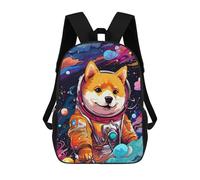 sinyumoney Mochila Infantil Impresa En 3D 17inch Space Dog Explorer-168 Mochila Escolar Ligera De Viaje De Moda Para Niños Y Estudiantes