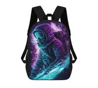 sinyumoney Mochila Infantil Impresa En 3D 17inch Space Explorer Art Print Mochila Escolar Ligera De Viaje De Moda Para Niños Y Estudiantes