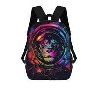 sinyumoney Mochila Infantil Impresa En 3D 17inch Space Lion Helmet Art Print Mochila Escolar Ligera De Viaje De Moda Para Niños Y Estudiantes