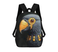sinyumoney Mochila Infantil Impresa En 3D 17inch Toucan Close-up of A Parrot Mochila Escolar Ligera De Viaje De Moda Para Niños Y Estudiantes