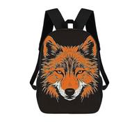 sinyumoney Mochila Infantil Impresa En 3D 17inch Wolf Face Art Mochila Escolar Ligera De Viaje De Moda Para Niños Y Estudiantes