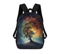 sinyumoney Mochila Infantil Impresa En 3D A Galaxy Tree Mochila Escolar De Gran Capacidad Para Viajes Y Libros Para Niños De Primaria Y Secundaria 17inch