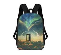 sinyumoney Mochila Infantil Impresa En 3D A Place in The Heaven Mochila Escolar De Gran Capacidad Para Viajes Y Libros Para Niños De Primaria Y Secundaria 17inch