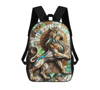 sinyumoney Mochila Infantil Impresa En 3D Abstract Lion Kintsugi Art Mochila Escolar De Gran Capacidad Para Viajes Y Libros Para Niños De Primaria Y Secundaria 17inch