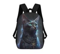 sinyumoney Mochila Infantil Impresa En 3D Abyssinian Cat Mochila Escolar De Gran Capacidad Para Viajes Y Libros Para Niños De Primaria Y Secundaria 17inch