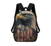 sinyumoney Mochila Infantil Impresa En 3D American Bald Eagle Mochila Escolar Ligera De Viaje Mochila Escolar De Moda Para Niños Y Estudiantes 17inch