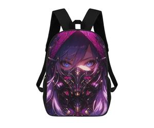 sinyumoney Mochila Infantil Impresa En 3D Anime Girl Cybergoth Demon Mochilas De Día Mochila Para Libros Mochila De Moda Mochilas Informales Para Niños Y Niñas En Edad Escolar 17inch