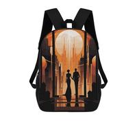 sinyumoney Mochila Infantil Impresa En 3D Art Deco New York Mochila Escolar De Gran Capacidad Para Viajes Y Libros Para Niños De Primaria Y Secundaria 17inch
