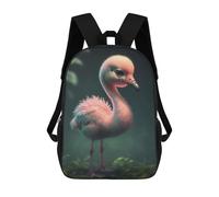 sinyumoney Mochila Infantil Impresa En 3D Baby Animal Flamingo Mochila Escolar De Gran Capacidad Para Viajes Y Libros Para Niños De Primaria Y Secundaria 17inch