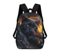 sinyumoney Mochila Infantil Impresa En 3D Black Panther Dark Mochila Escolar De Gran Capacidad Para Viajes Y Libros Para Niños De Primaria Y Secundaria 17inch
